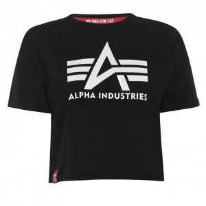 Image of Alpha Industries Big A T Shirt - Black White
