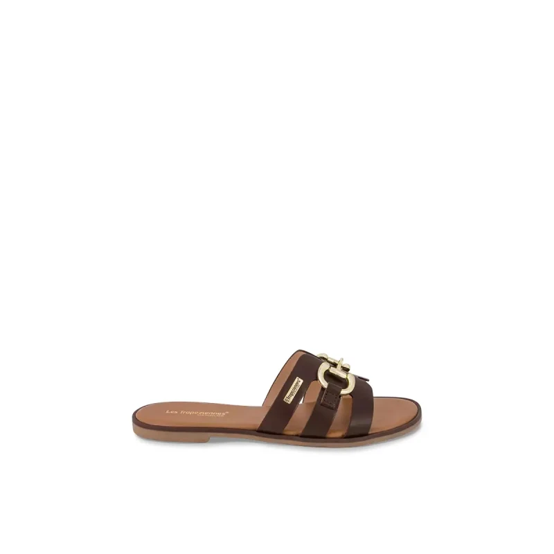 Image of Les Tropeziennes par M.Belarbi Womens mules Les Tropeziennes par M.Belarbi Hamia Marron Female 37