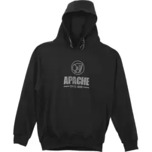 image of Apache Mens Zenith Heavyweight Hooded Sweatshirt Black M