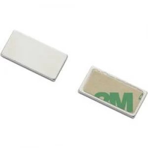 Image of Magnetic pad Conrad Components N35 451502 Silver L x W 20 mm x