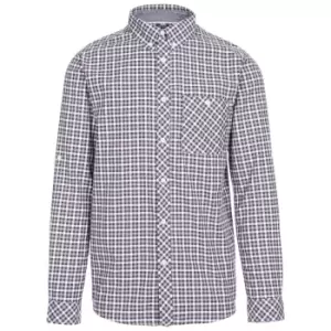 Image of Trespass Mens Wroxtonley Checked Shirt (XXL) (Grey)