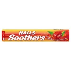 Image of Halls Soothers Peach Raspberry