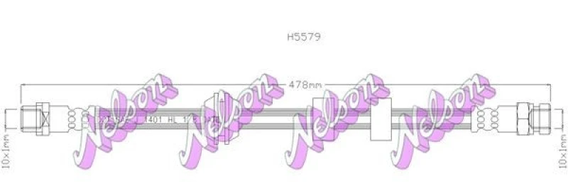 Image of Brake hose KAWE H5579