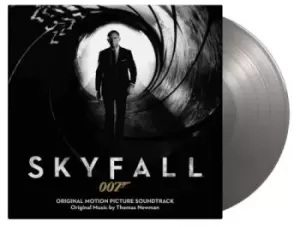 image of James Bond Skyfall - 10th Anniversary Edition Silver Vinyl + Poster 2022 UK 2-LP vinyl set MOVATM177