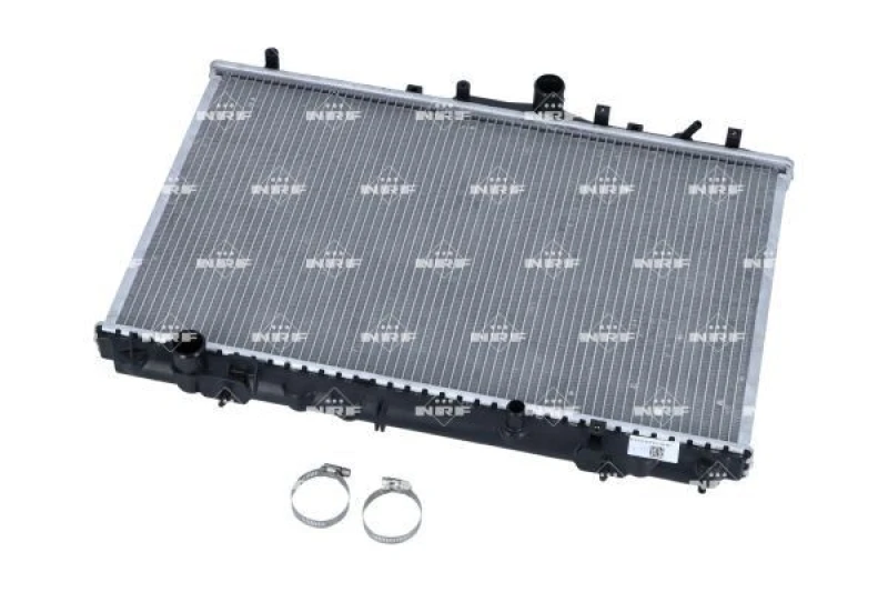 Image of NRF 509517 Engine radiator EASY FIT Brazed cooling fins, Aluminium, with mounting parts Aluminium Radiator,engine cooling (470)