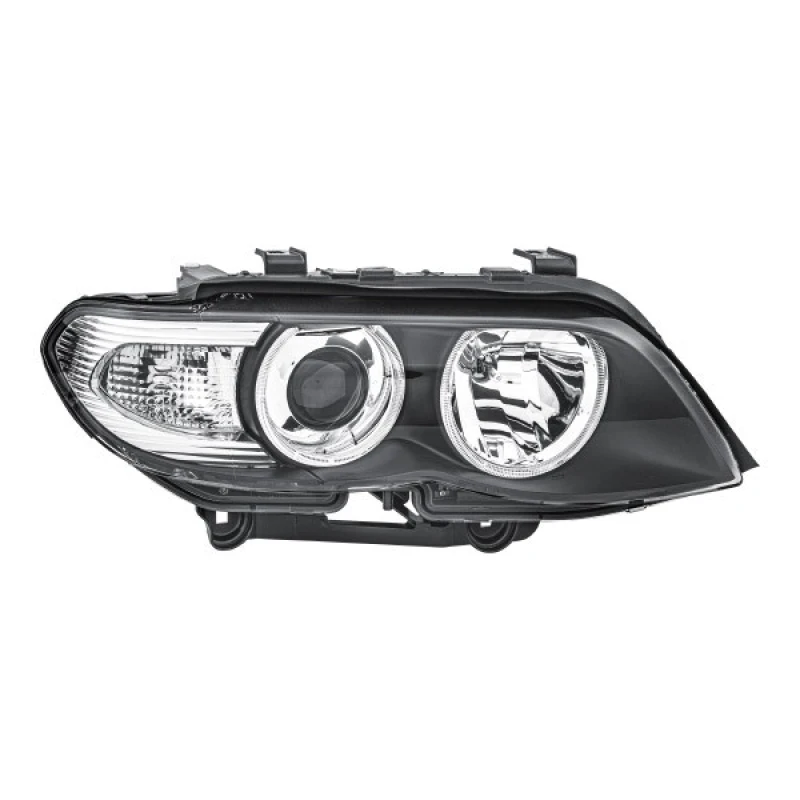 Image of HELLA 1EL 224 486-221 Headlights H1, Right, with motor for headlamp levelling, Halogen Headlight (259)