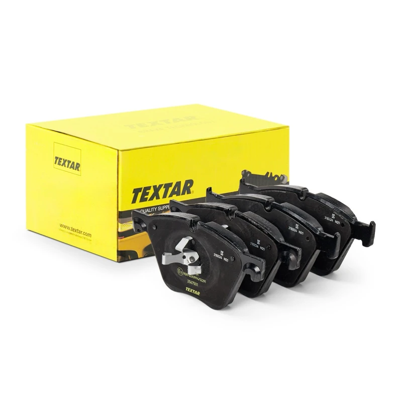 Image of TEXTAR 2567501 Brake pad set Q+ prepared for wear warning indicator Brake Pad Set,disc brake (402)