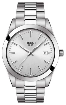 image of Tissot Gentleman Stainless Steel Bracelet Silver Dial Watch