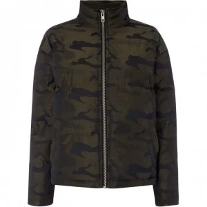 image of Label Lab Camo puffa jacket - Khaki