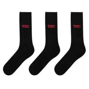 image of Levis 3 Pack Crew Socks - Black