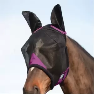 Image of Weatherbeeta Comfitec Durable Mesh Mask with Ears & Nose - Black