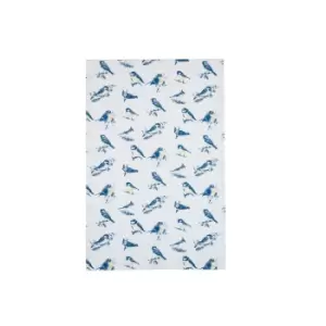 image of Kitchencraft Tea Towel 2 Pack, Blue/white