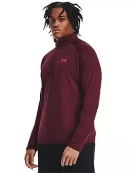 Image of Under Armour Mens Training Tech 2.0 1/2 Zip - Red, Red Size M Men