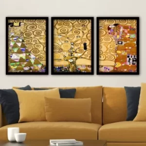 Image of 3SC192 Multicolor Decorative Framed Painting (3 Pieces)