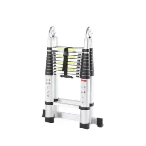 Image of Groundlevel Telescopic Folding Garden Ladder - 3M