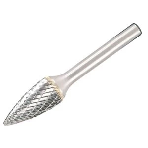 Dormer Solid Carbide Rotary Burr Bright Pointed Tree 9.6 x 6mm