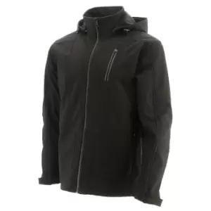 image of Caterpillar Mens Mercury Soft Shell Jacket (M) (Black)