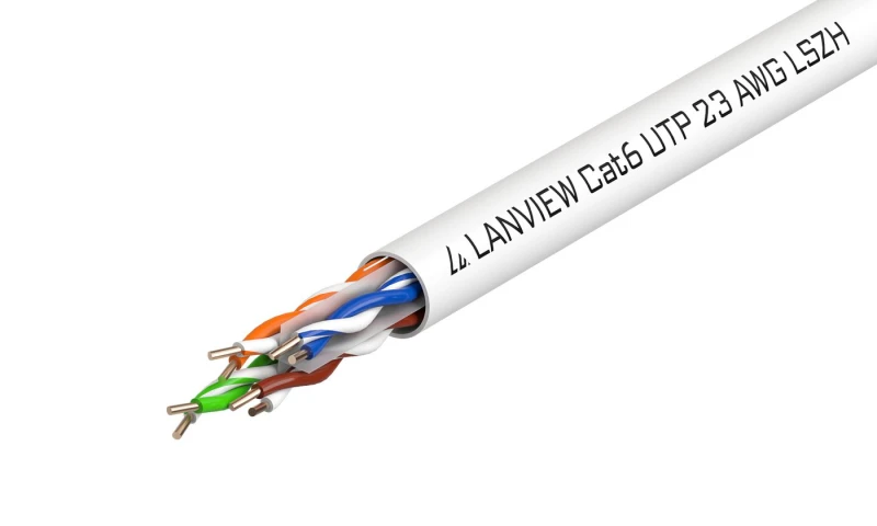 Image of Lanview LVN122112 networking cable White 305 m Cat6 U/UTP (UTP)