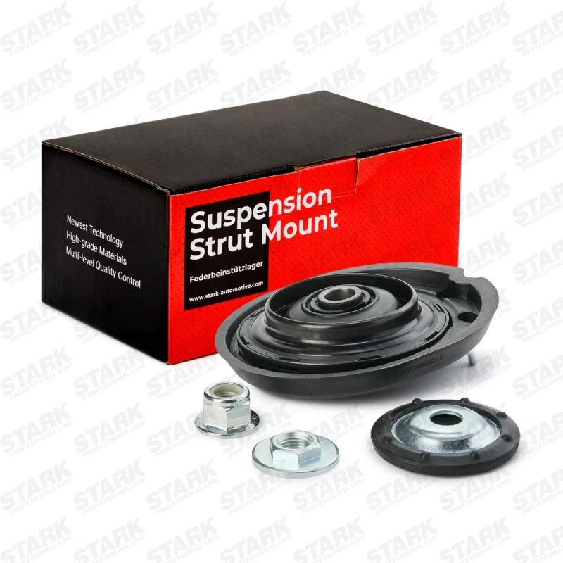 Image of STARK SKSS-0670269 Top strut mount Front Axle, with ball bearing Suspension Strut Support Bearing (1180)