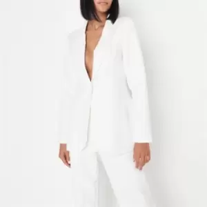 image of Missguided Tailored Slim Fit Blazer - White