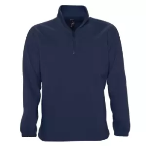 Image of SOLS Ness Unisex Zip Neck Anti-Pill Fleece Top (3XL) (Navy)