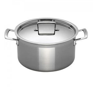 Image of Le Creuset 3-Ply Stainless Steel Deep Casserole 20cm
