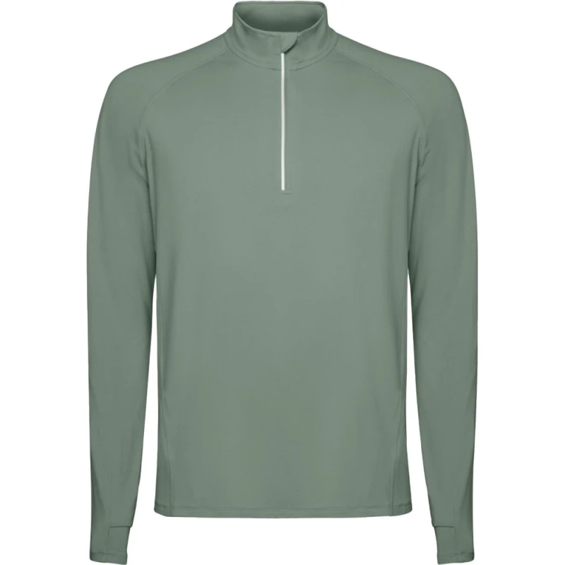 Image of ROLY ROLY Men Estambul Quarter Zip Long-Sleeved Sweatshirt in Green Size: Small Green S Male 5063703438681