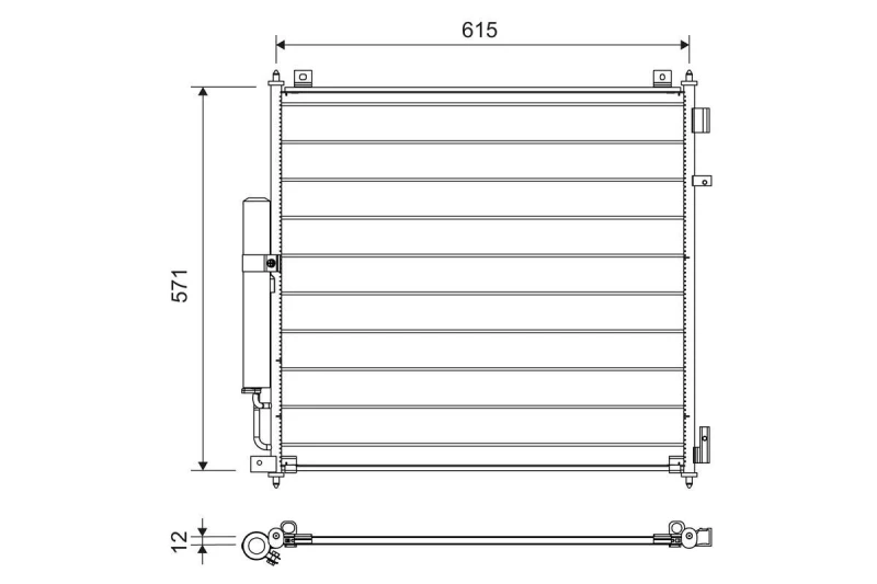 Image of Air conditioning condenser VALEO 822721