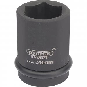 Image of Draper Expert 3/4" Drive Hexagon Impact Socket Metric 3/4" 26mm