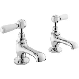 image of Topaz Lever Basin Taps - Chrome - Hudson Reed