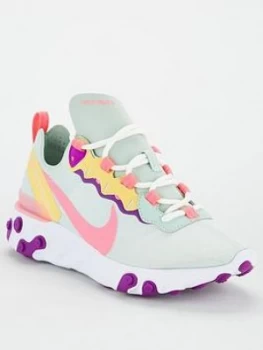 image of Nike React Element 55 - Green/Pink