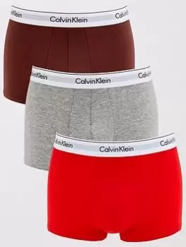 Image of Calvin Klein 3 Pack Trunk - Multi, Assorted, Size L, Men