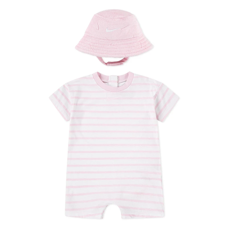 Image of Nike Twl Terry Rompe Pink Foam unisex 0-6 Mnth