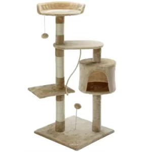 image of Cat Scratching Post Beige 3.7ft