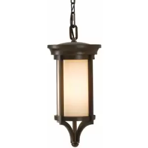 Image of Loops - IP23 1 Bulb Chain Lantern Heritage Bronze LED E27 60W
