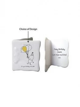 Image of Chilli & Bubbles Ceramic Message Card - With Choice Of Occasions