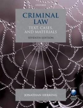 Image of Criminal Law by Jonathan Herring Book