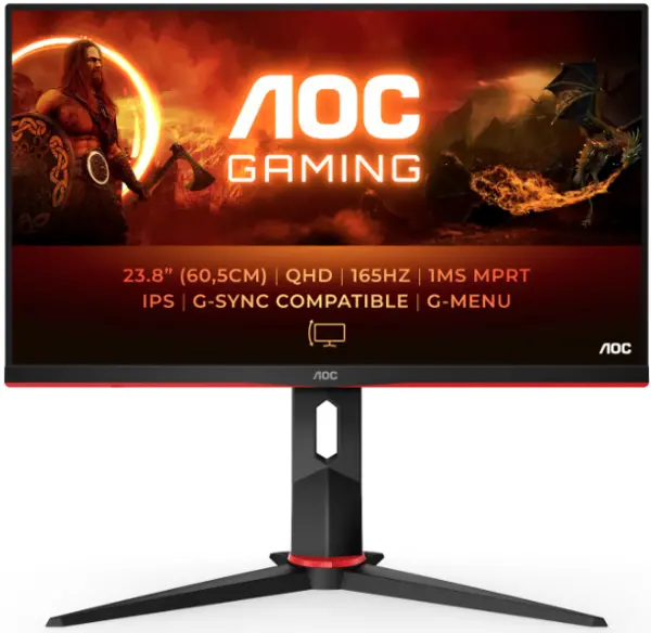 Image of AOC 23.8" Q24G2A/BK Quad HD IPS Gaming LED Monitor