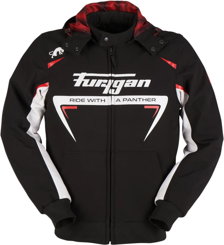 Image of Furygan Sektor Roadster Jacket Black White Red Size S
