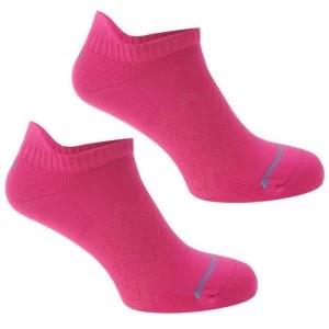 image of USA Pro Trainer Liner Socks Ladies - Pink/Scuba Blue