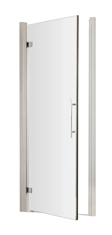 Image of Balterley 8mm Toughened Safety Glass Hinged Shower Door Chrome 800mm Silver