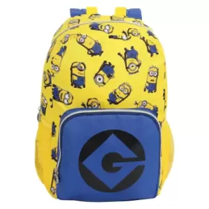 Image of Minions Girls Characters Backpack (One Size) (Yellow/Blue)