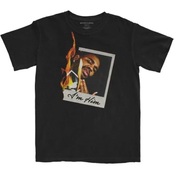 Image of Kevin Gates - Polaroid Flame Unisex Large T-Shirt - Black