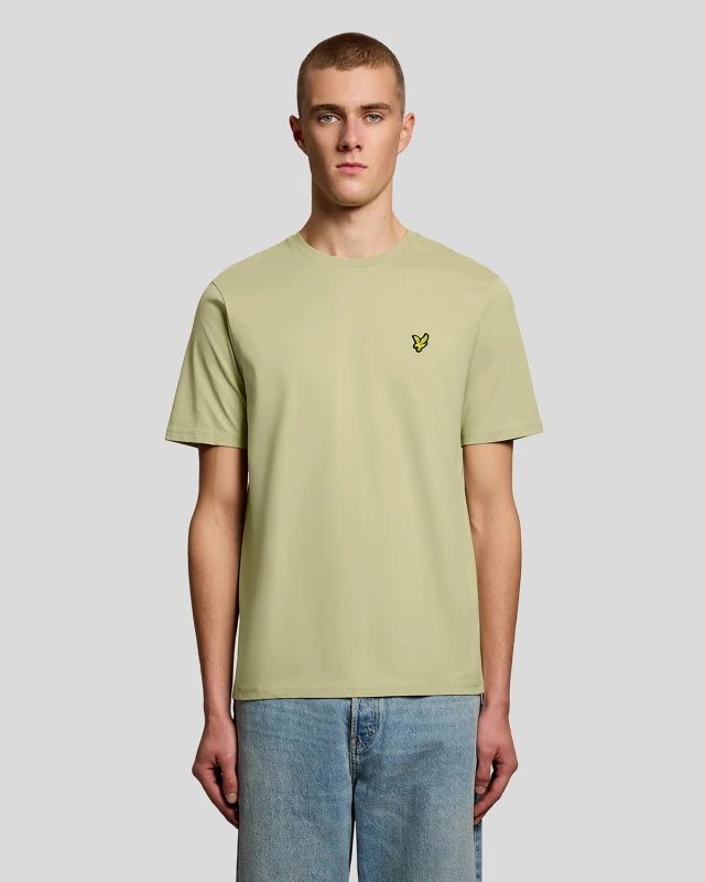 Image of Lyle & Scott Mens Cotton Crew Neck T-Shirt in Green