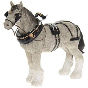 Image of Shire Horse Grey Figurine By Lesser & Pavey