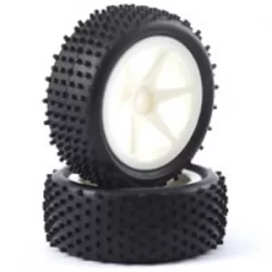 Image of Fastrax 1/10Th Mounted Buggy Tyres Lp 'Stub' Front (Spoked)