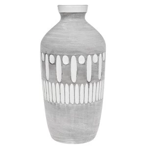 image of Inca Grey Bottle Vase Large