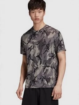 Image of adidas Designed 2 Move All Over Print T-Shirt - Camo, Size XL, Men