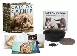 Image of cats on catnip a grow your own catnip kit