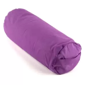 Image of Myga Yoga Buckwheat Support Bolster Pillow - Plum
